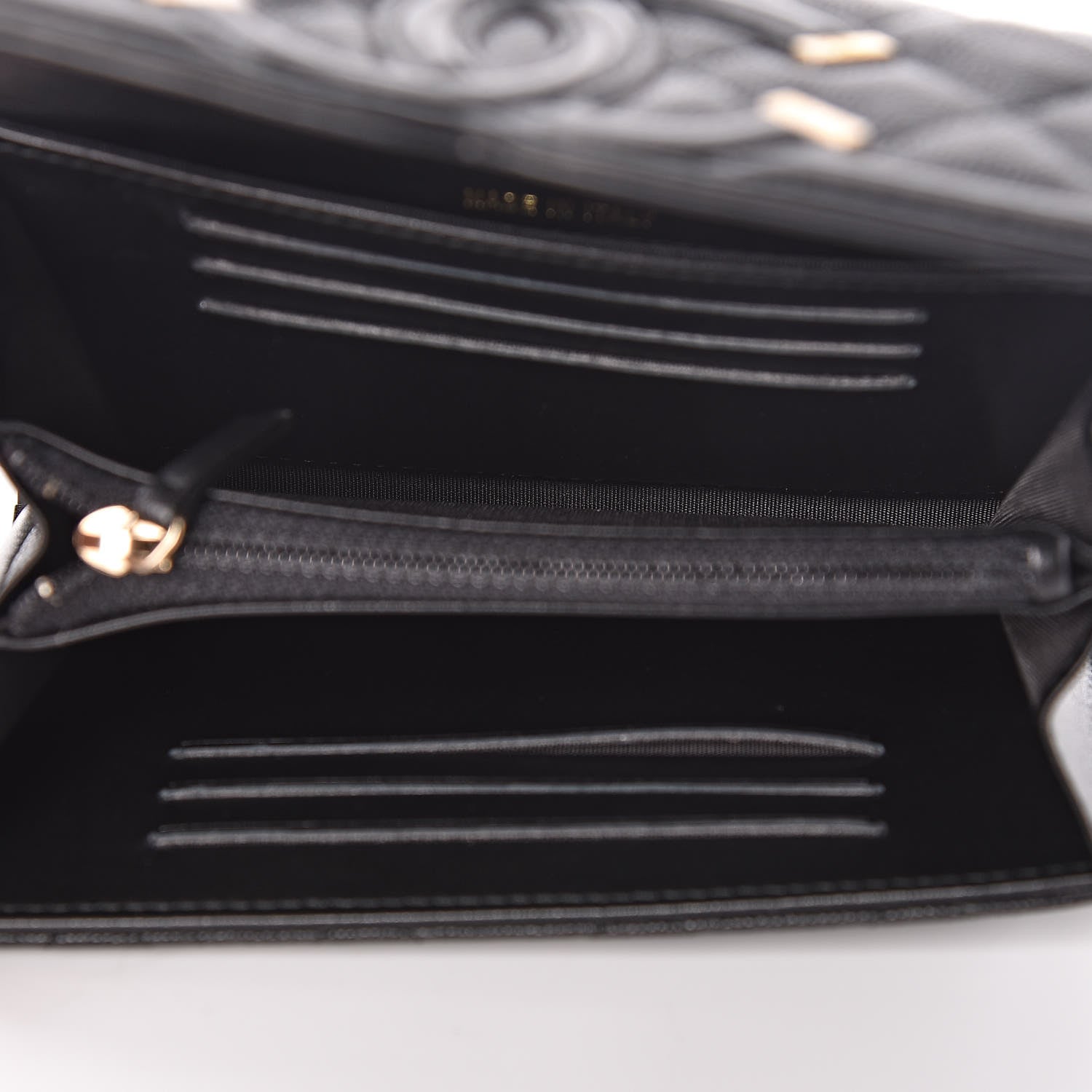 Chanel Caviar Quilted Medium Filigree Flap Wallet Black 5 of 9