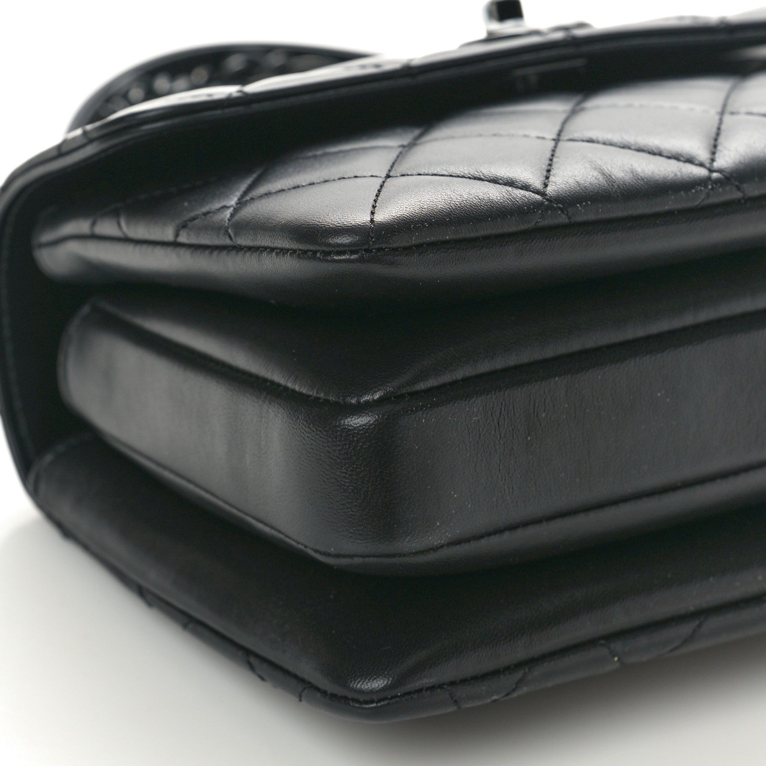 Chanel Lambskin Quilted Mini Trendy CC Dual Handle Flap Bag So Black 8 of 9