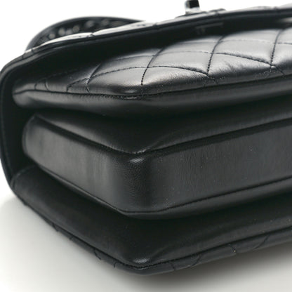 Chanel Lambskin Quilted Mini Trendy CC Dual Handle Flap Bag So Black 8 of 9