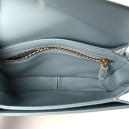 Celine Shiny Calfskin Teen Triomphe Blue Gray 5 of 9