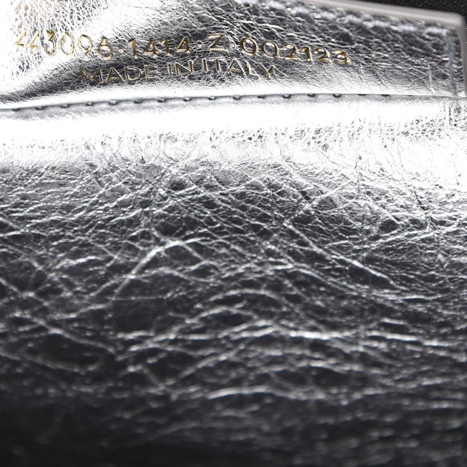 Balenciaga Metallic Calfskin S Bazar Shopper Tote Silver Hardware 7 of 14