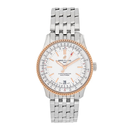 Breitling Stainless Steel 18K Rose Gold 38mm Navitimer Automatic Watch U17325 1 of 5