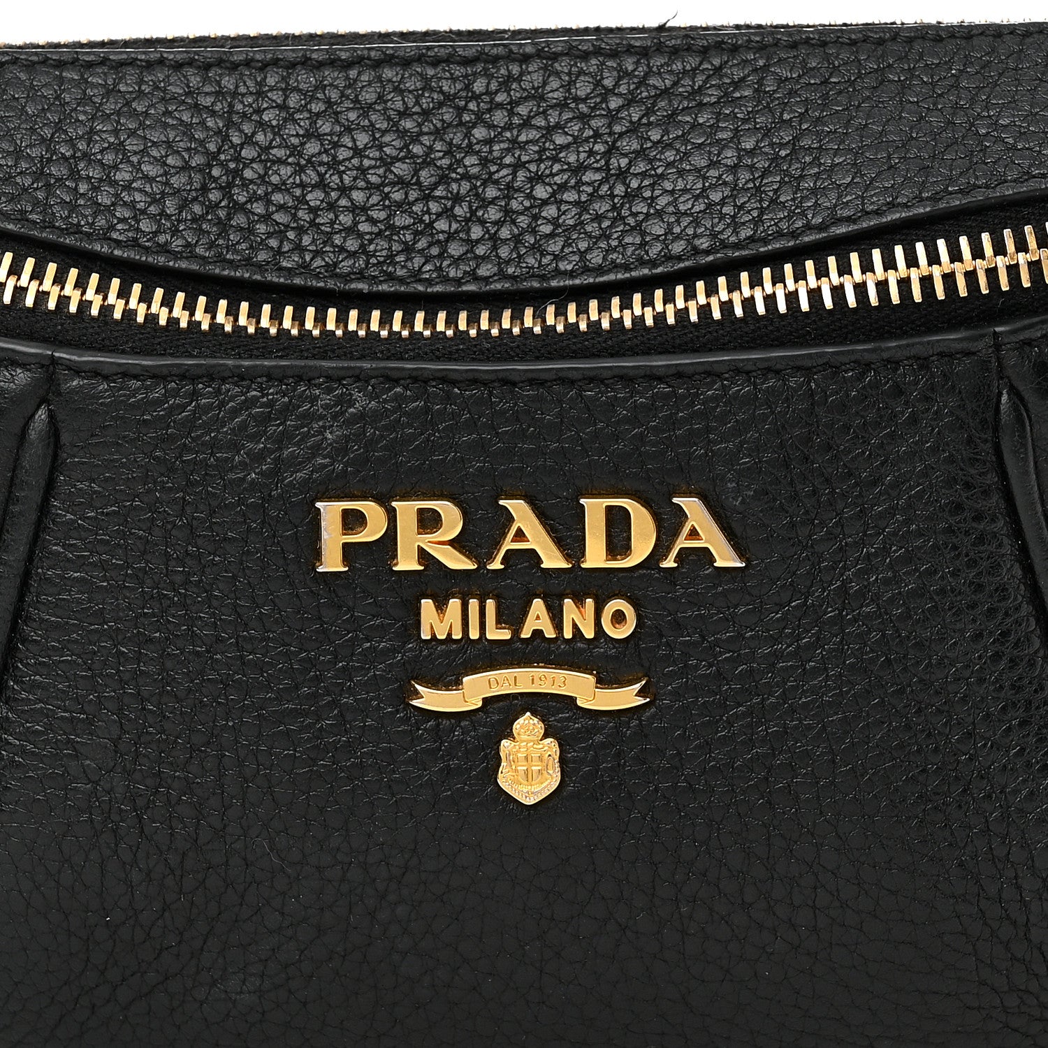 Prada Vitello Daino Medium Belt Bag Black 8 of 12