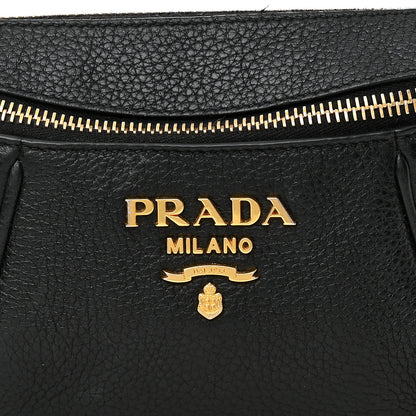 Prada Vitello Daino Medium Belt Bag Black 8 of 12