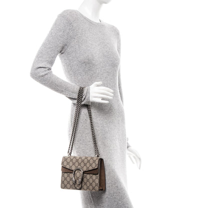 Gucci GG Supreme Monogram Mini Dionysus Shoulder Bag Taupe 11 of 14