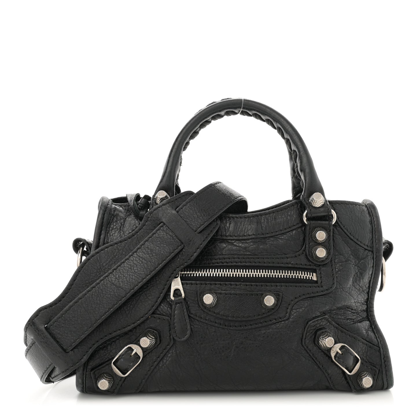 Agneau Giant 12 Silver Hardware Mini City Black