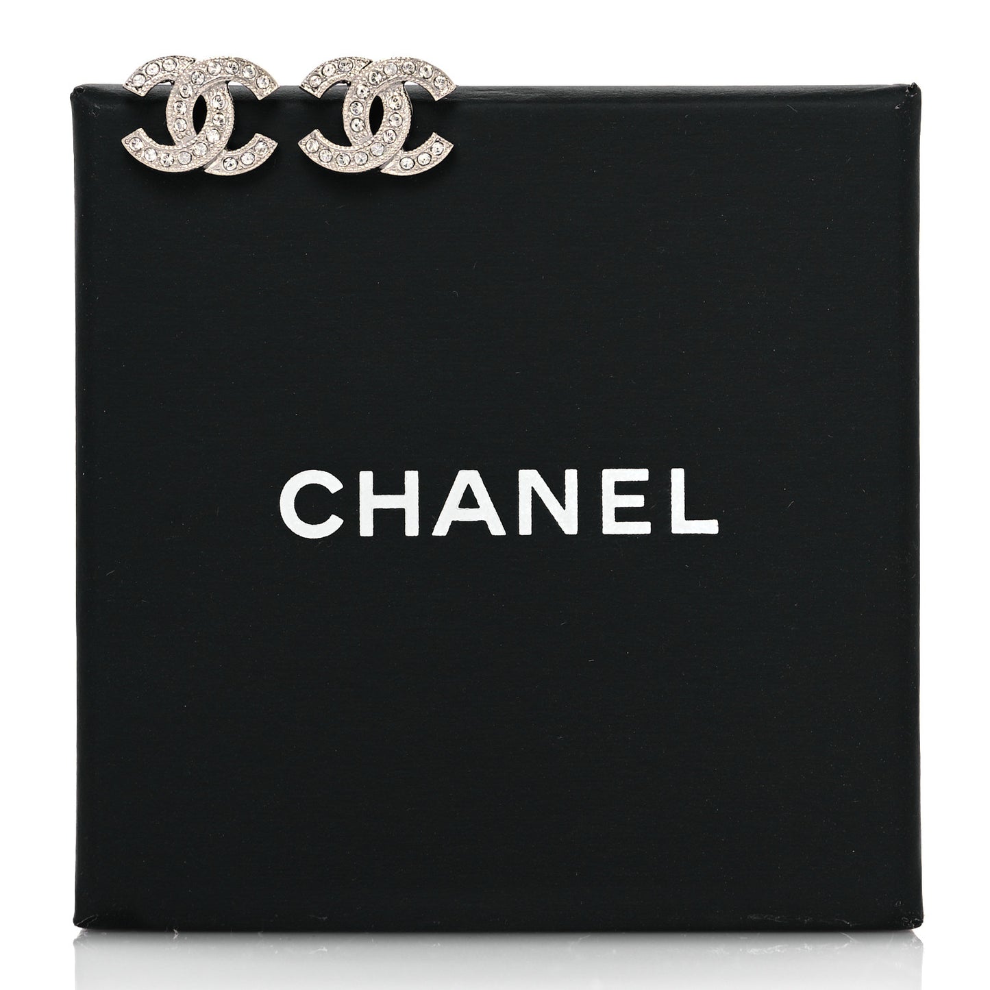 Crystal Mini Timeless CC Earrings Silver