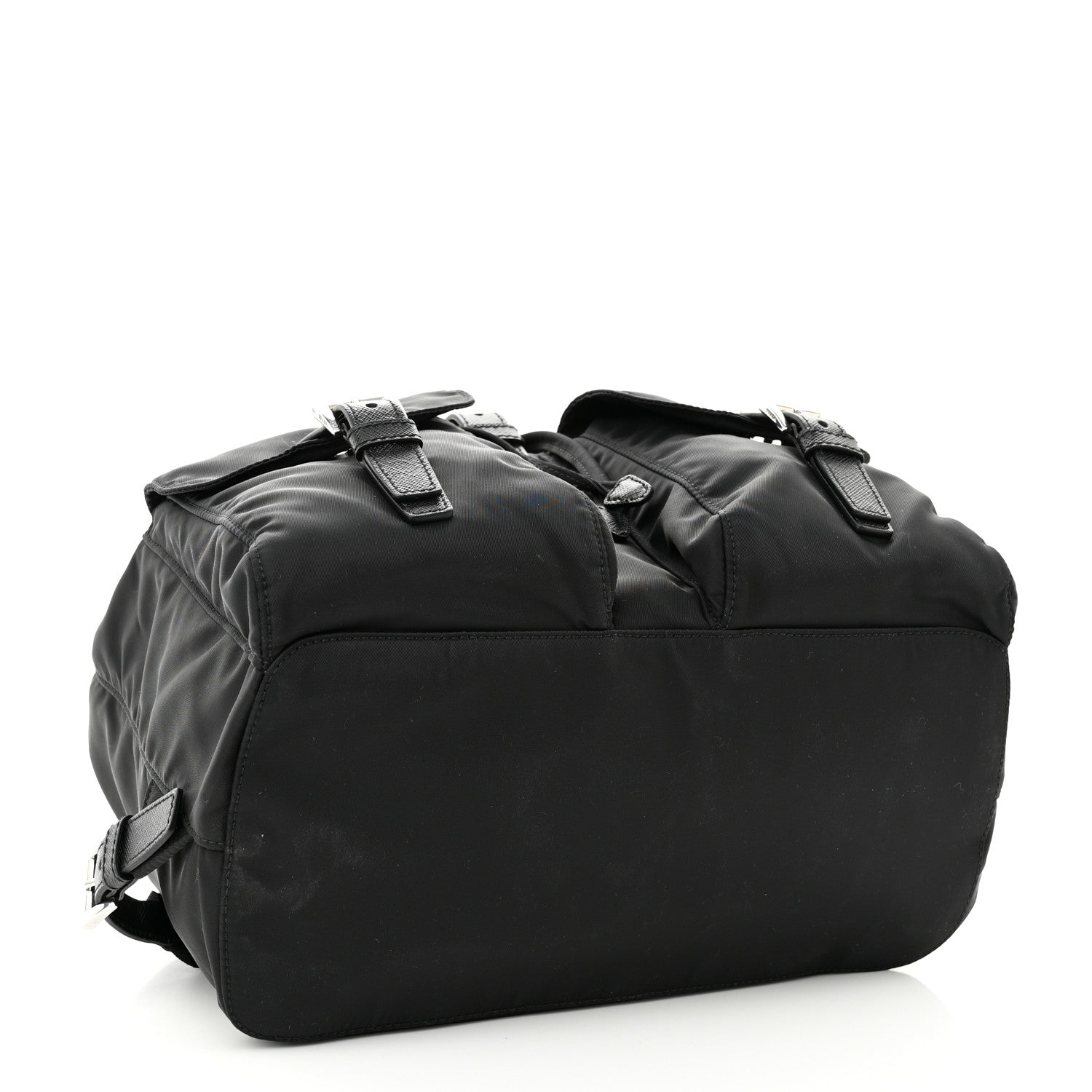 Prada Tessuto Nylon Saffiano Medium Backpack Black 5 of 10