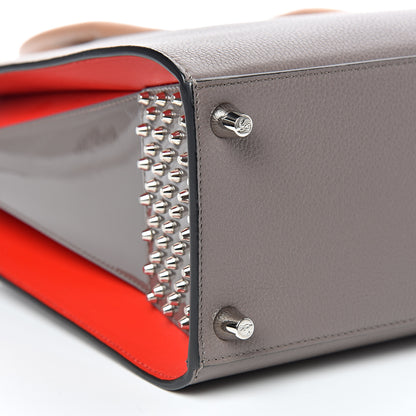Christian Louboutin Calfskin Empire Patent Studded Medium Paloma Storm 8 of 10