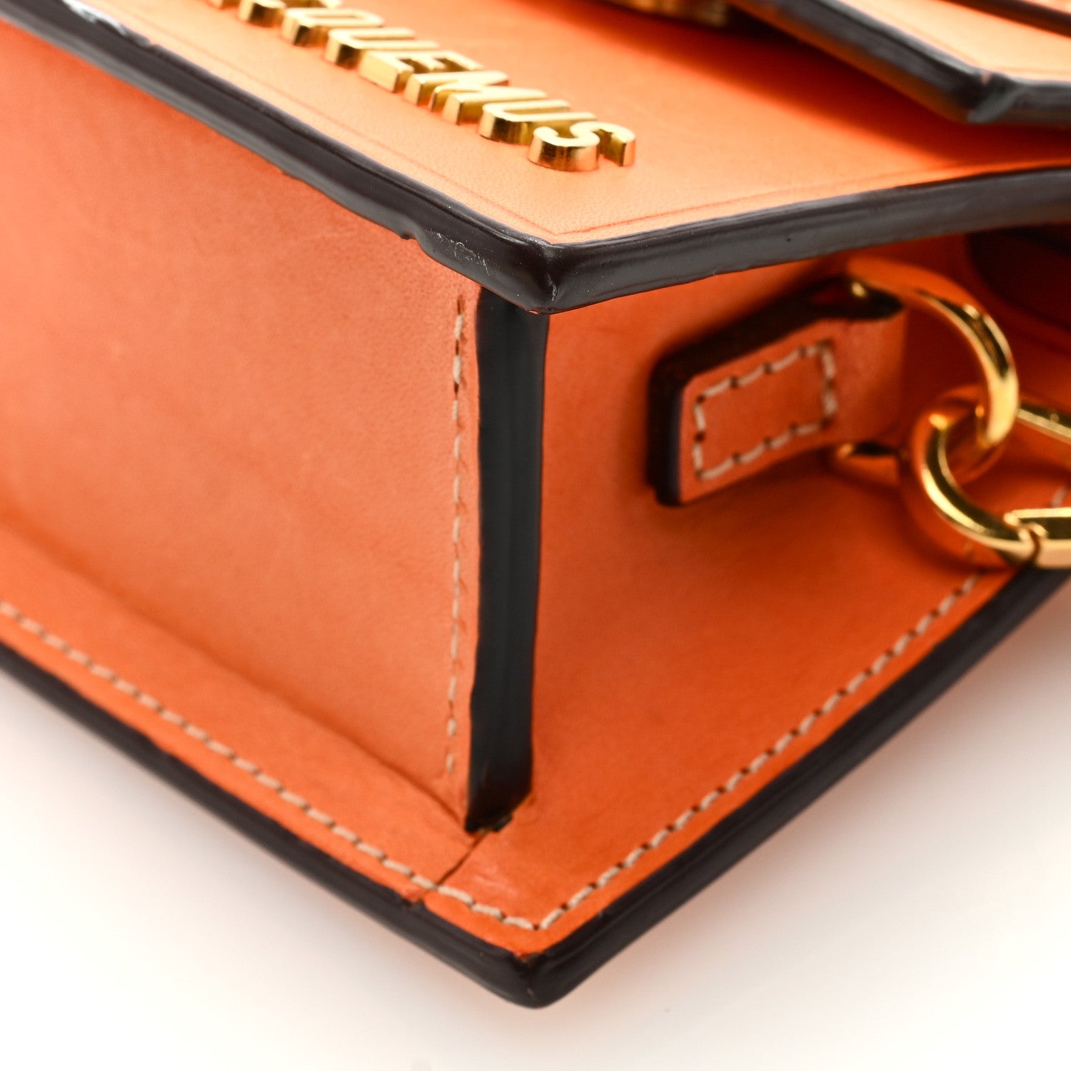 Jacquemus Smooth Calfskin Le Chiquito Orange 8 of 10