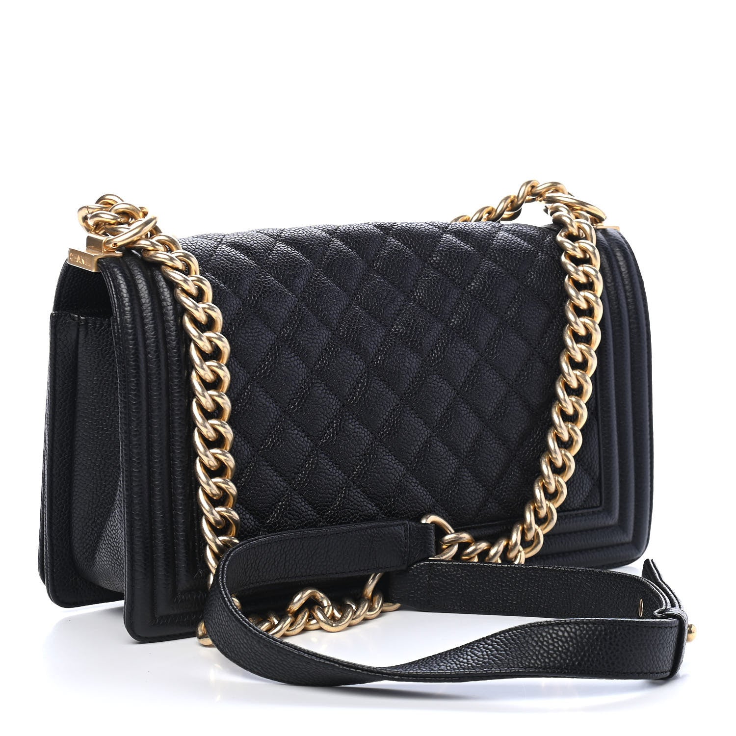 Chanel Caviar Quilted Medium Boy Flap Black 3 of 9