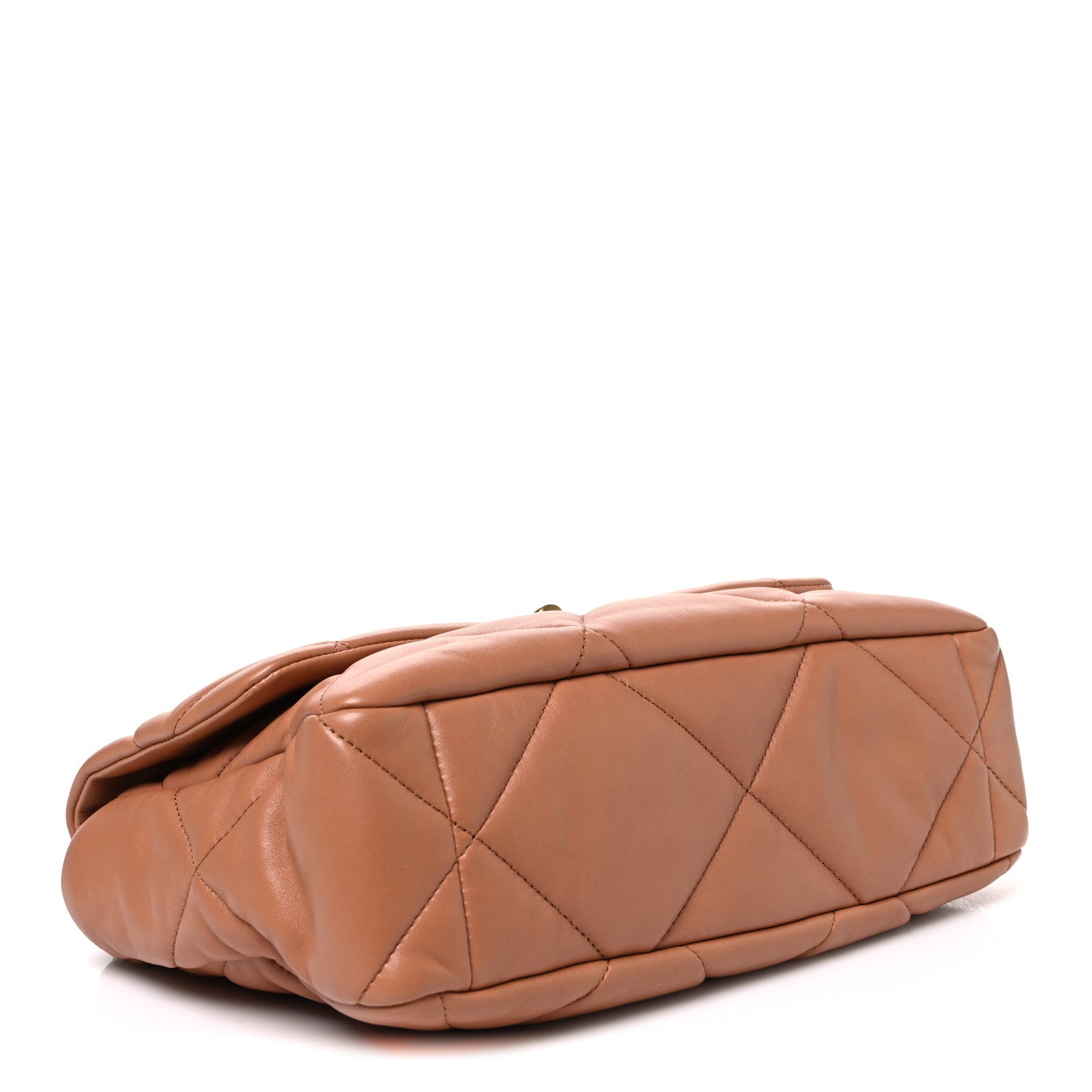 Chanel Lambskin Quilted Large Chanel 19 Flap Brown 3 of 10