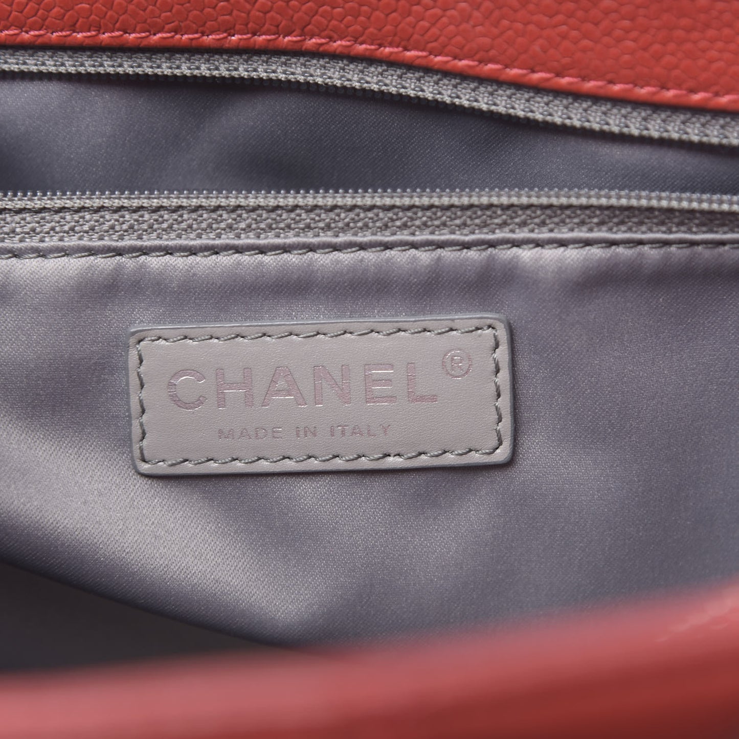 Caviar Quilted Grand Shopping Tote GST Red