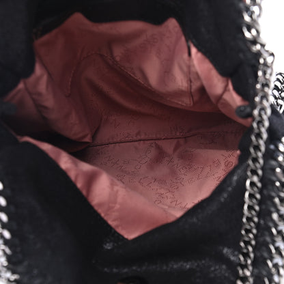 Stella McCartney Shaggy Deer Mini Falabella Fold Over Tote Black 4 of 4