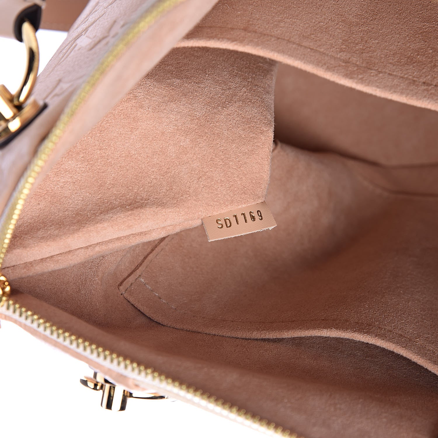 Louis Vuitton Empreinte V Tote MM Beige Rose Creme 7 of 13
