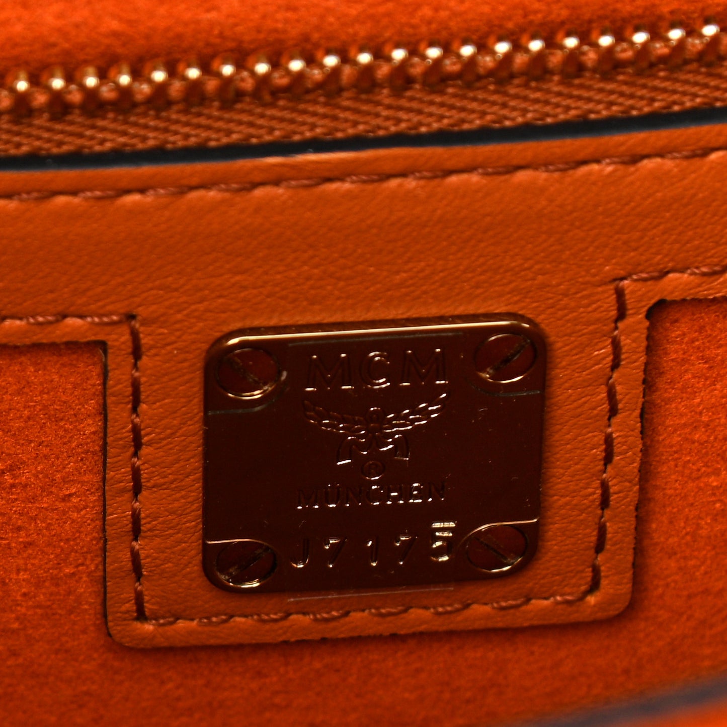 Visetos Medium Patricia Pocket Satchel Cognac