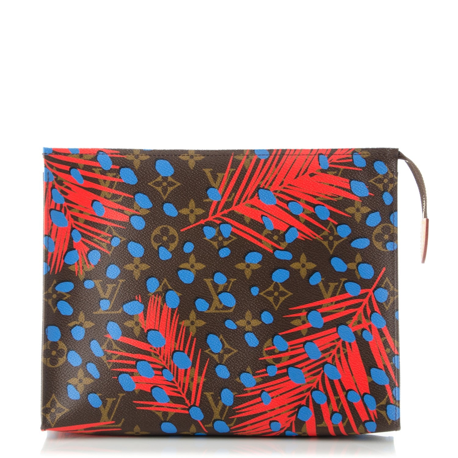Louis Vuitton Monogram Jungle Dots Toiletry Pouch 26 Coquelicot Denim 1 of 6