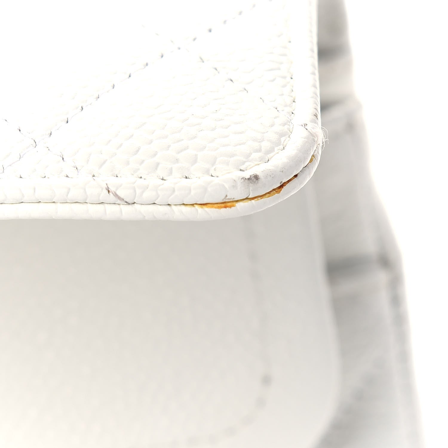 Chanel Caviar Quilted Medium Double Flap White 12 of 16