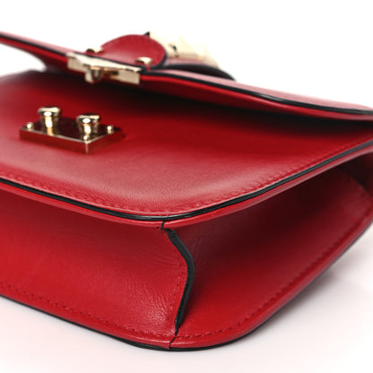 Valentino Garavani Vitello Small Glam Lock Rockstud Flap Red 9 of 11