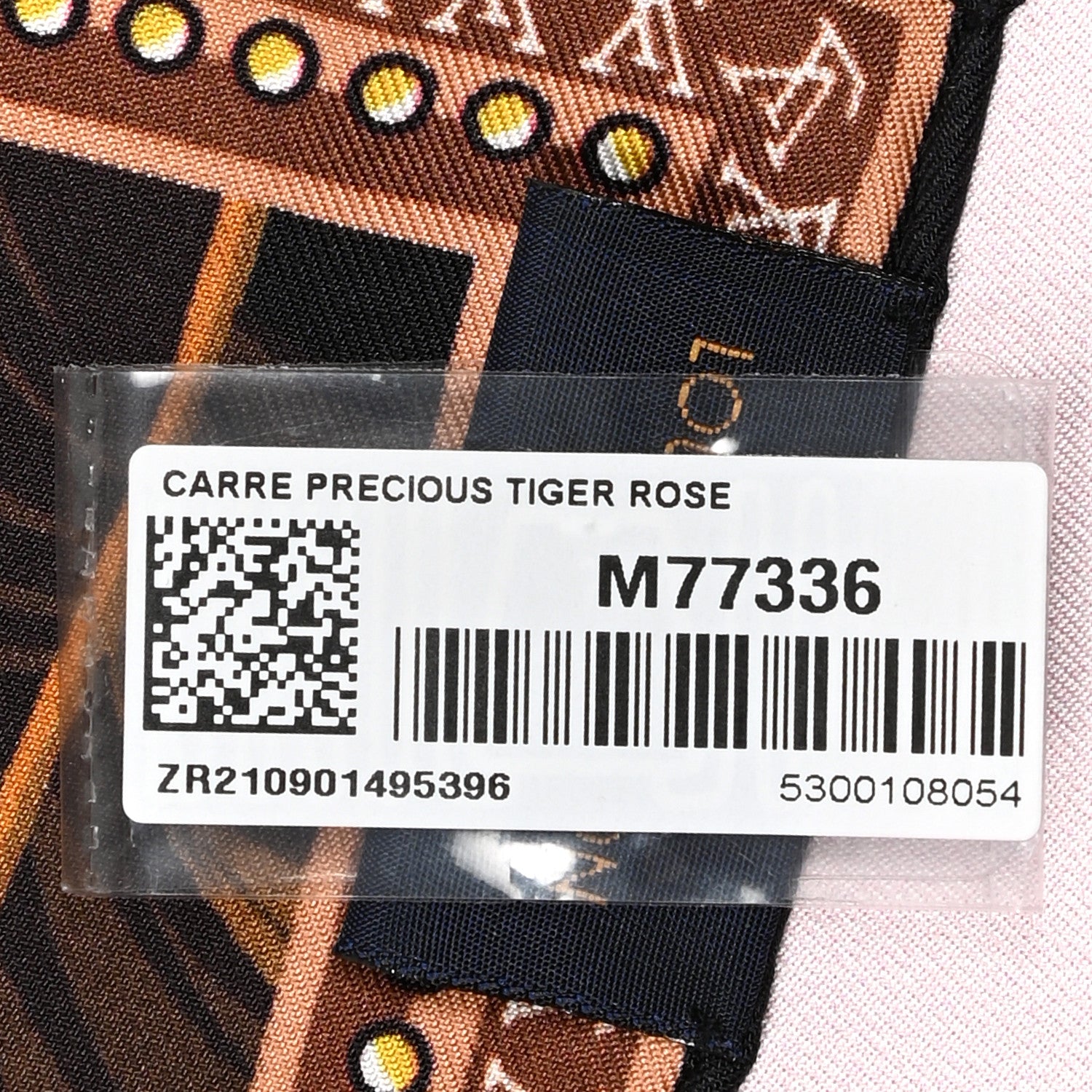 Louis Vuitton Silk Precious Tiger Square Scarf Rose 3 of 3