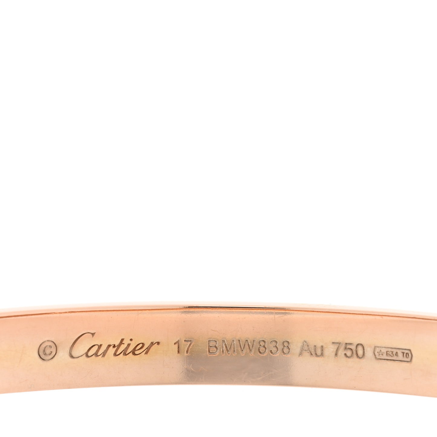 18K Pink Gold LOVE Bracelet 17