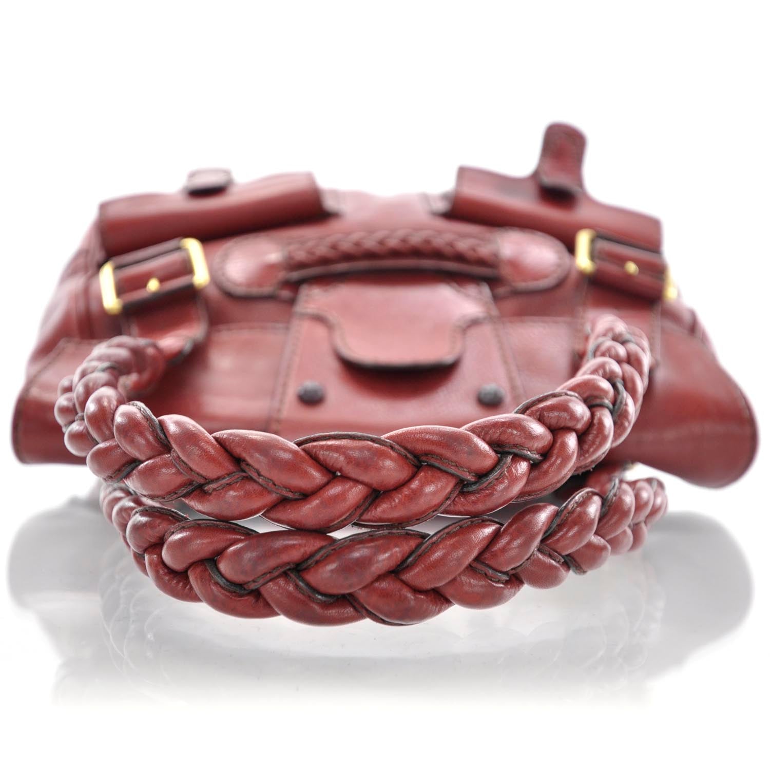Valentino Garavani Leather Large Histoire Red 5 of 10