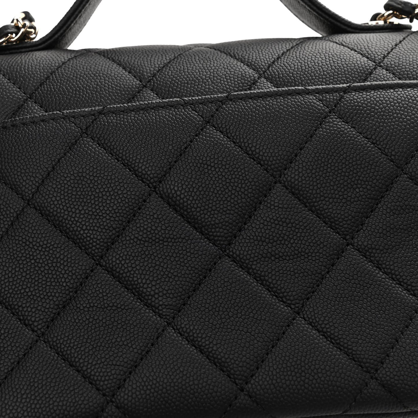 Caviar Quilted Small Business Affinity Flap Black