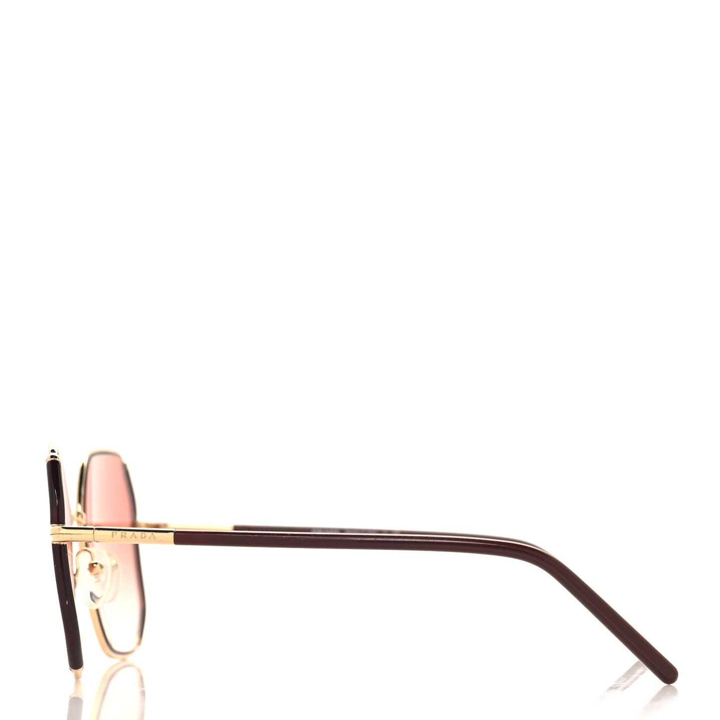 Metal Sunglasses SPR 52W Brown Gold