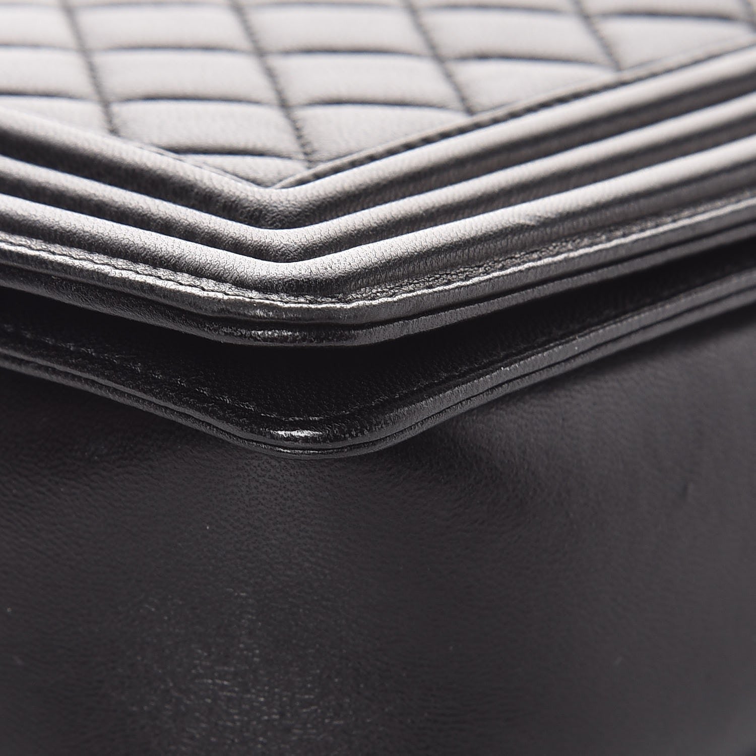 Chanel Lambskin Quilted Large Boy Flap Black 8 of 11