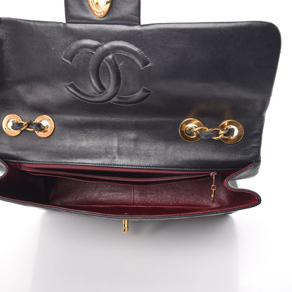 Chanel Lambskin Quilted XL Jumbo Single Flap Black 6 of 15