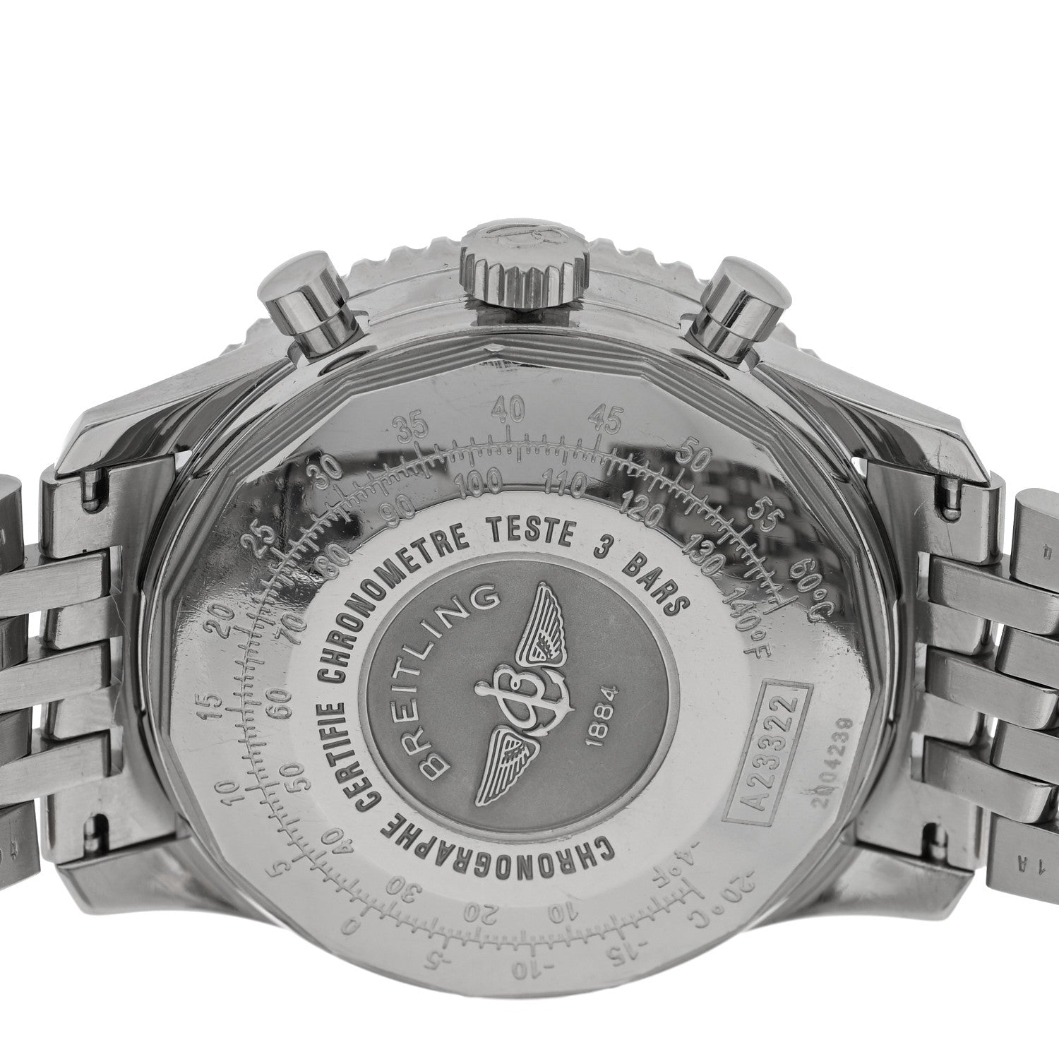 Breitling Stainless Steel 42mm Navitimer Chronograph Automatic Watch Black A23322 4 of 4