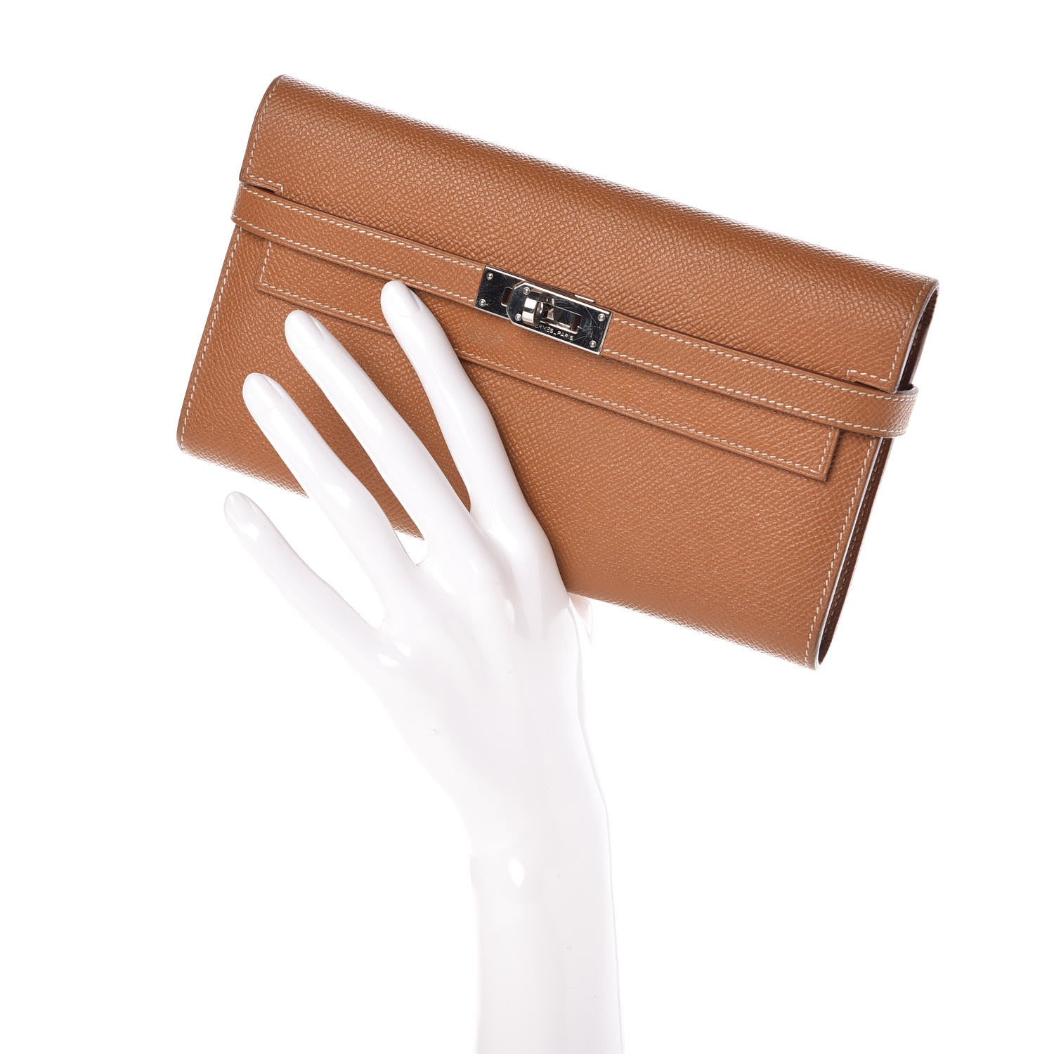 Hermes Epsom Kelly Longue Wallet Gold 2 of 9