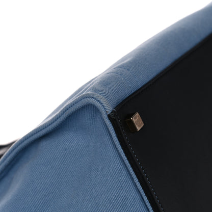 Celine Cotton Canvas Medium Phantom Luggage Blue 8 of 15