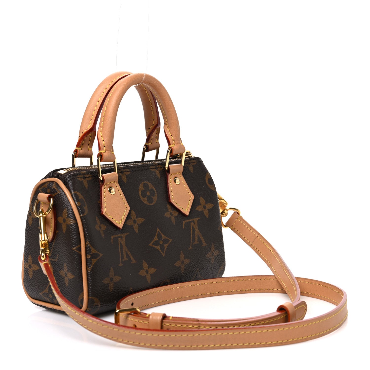 Louis Vuitton Monogram Nano Speedy Bandouliere 2 of 9
