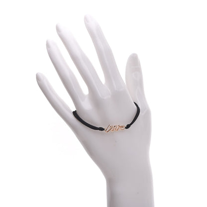 Tiffany 18K Rose Gold Paloma Picasso Grafitti Love Cord Bracelet 2 of 5