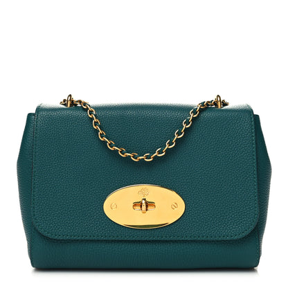 Mulberry Small Classic Grain Calfskin Small Lily Flap Ocean Green 1 of 10