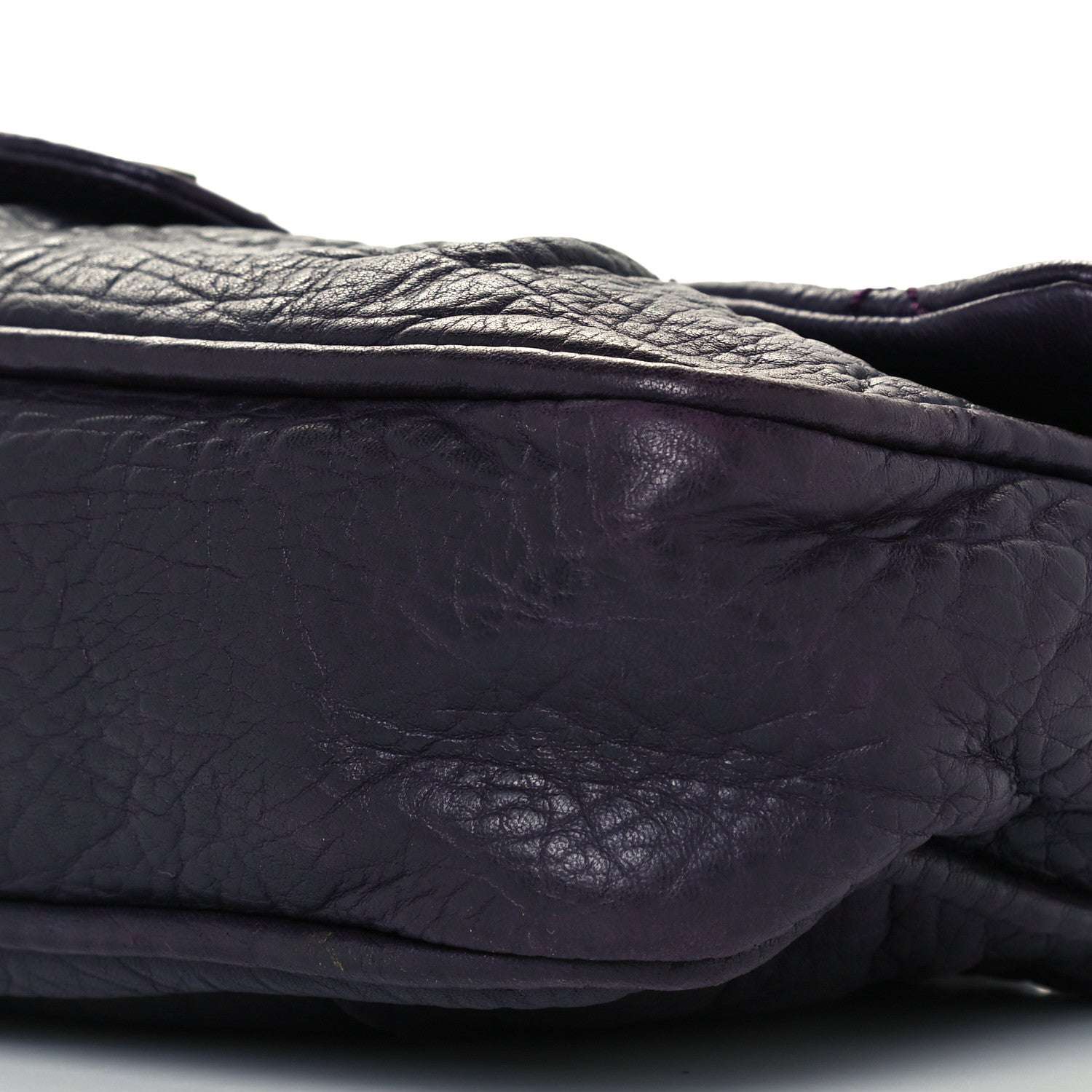Chanel Distressed Lambskin Lady Braid Flap Dark Purple 10 of 10