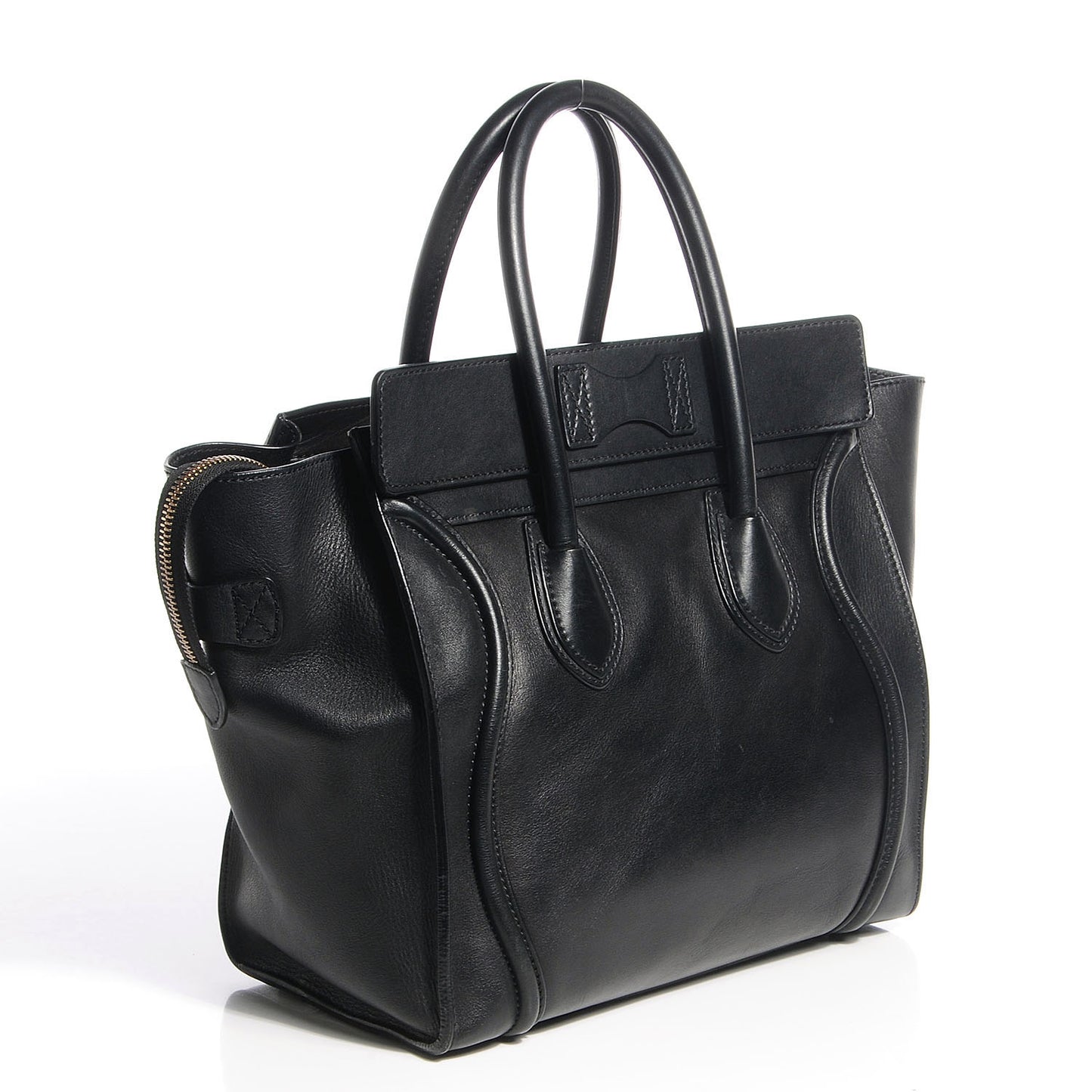 Smooth Calfskin Mini Luggage Black