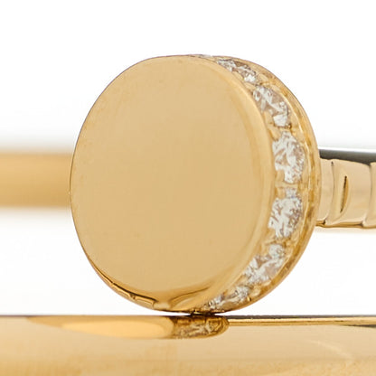 Cartier 18K Yellow Gold Diamond Small Juste Un Clou Bracelet 15 3 of 4