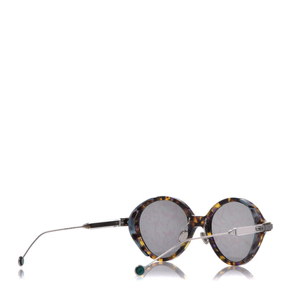 Christian Dior Acetate Leaf Print Umbrage Round Sunglasses Green Foliage 4 of 8