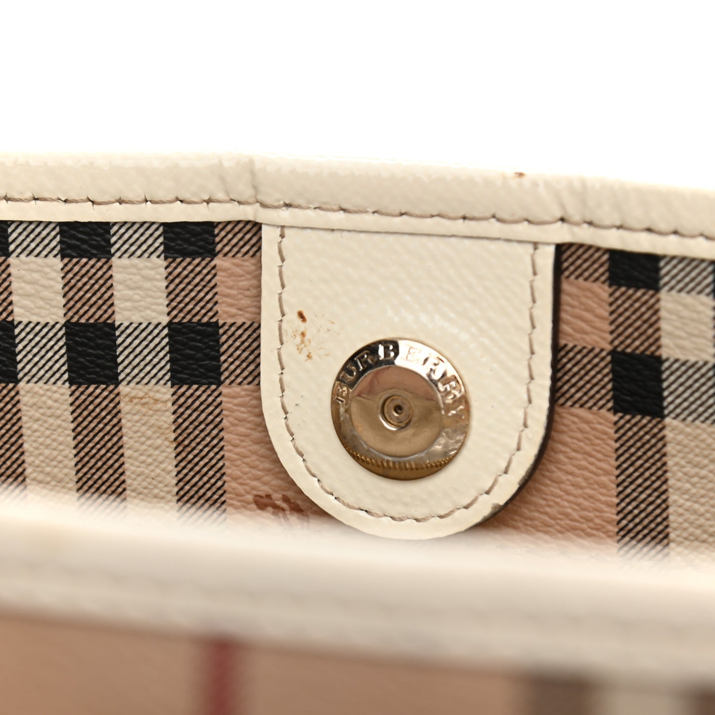 Haymarket Check Small Canterbury Tote White