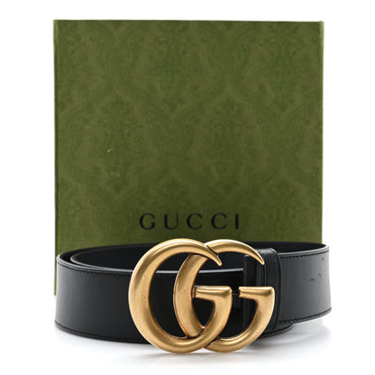 Gucci Calfskin Double G 40mm Belt 90 36 Black 5 of 6