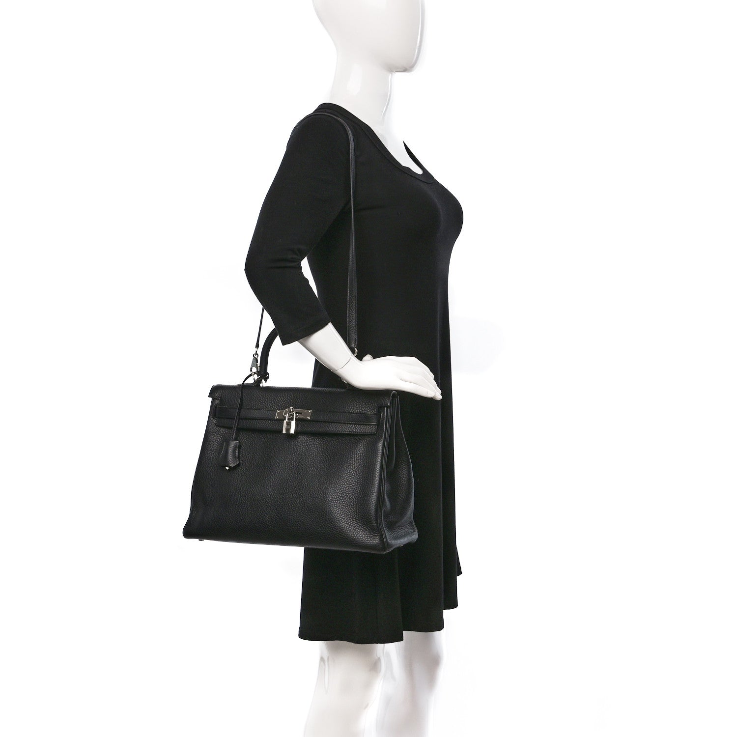 Hermes Togo Kelly Retourne 35 Black 2 of 14