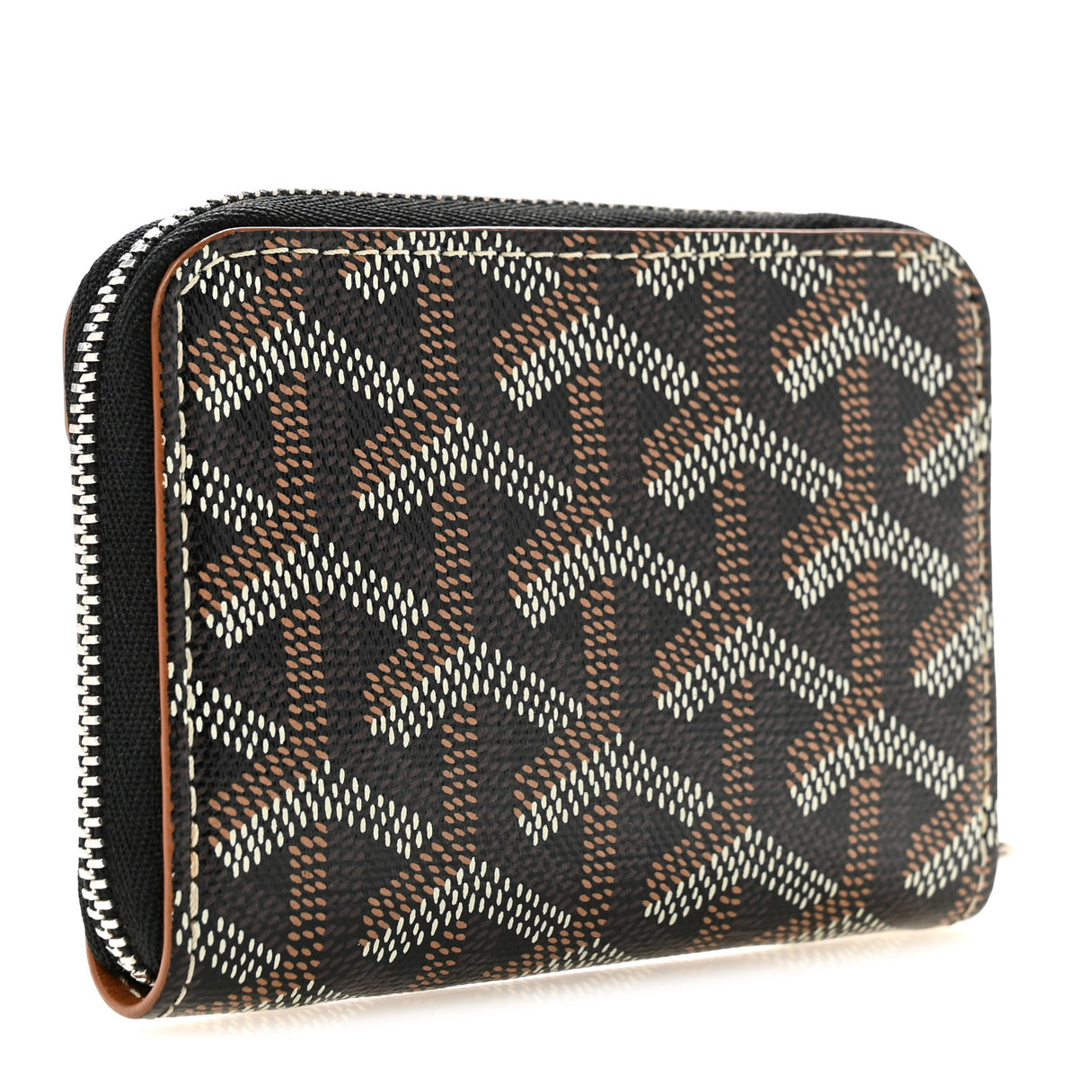 Goyardine Matignon PM Wallet Black Gold