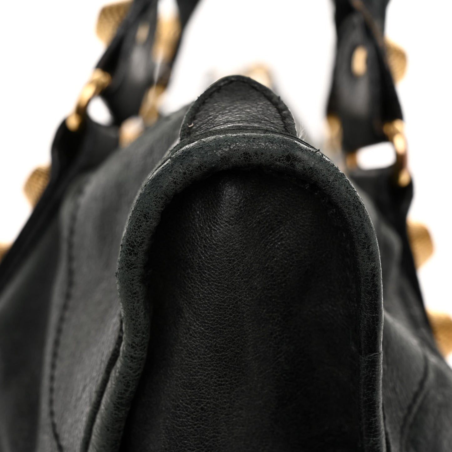 Agneau Giant 21 Gold Hardware Work Black