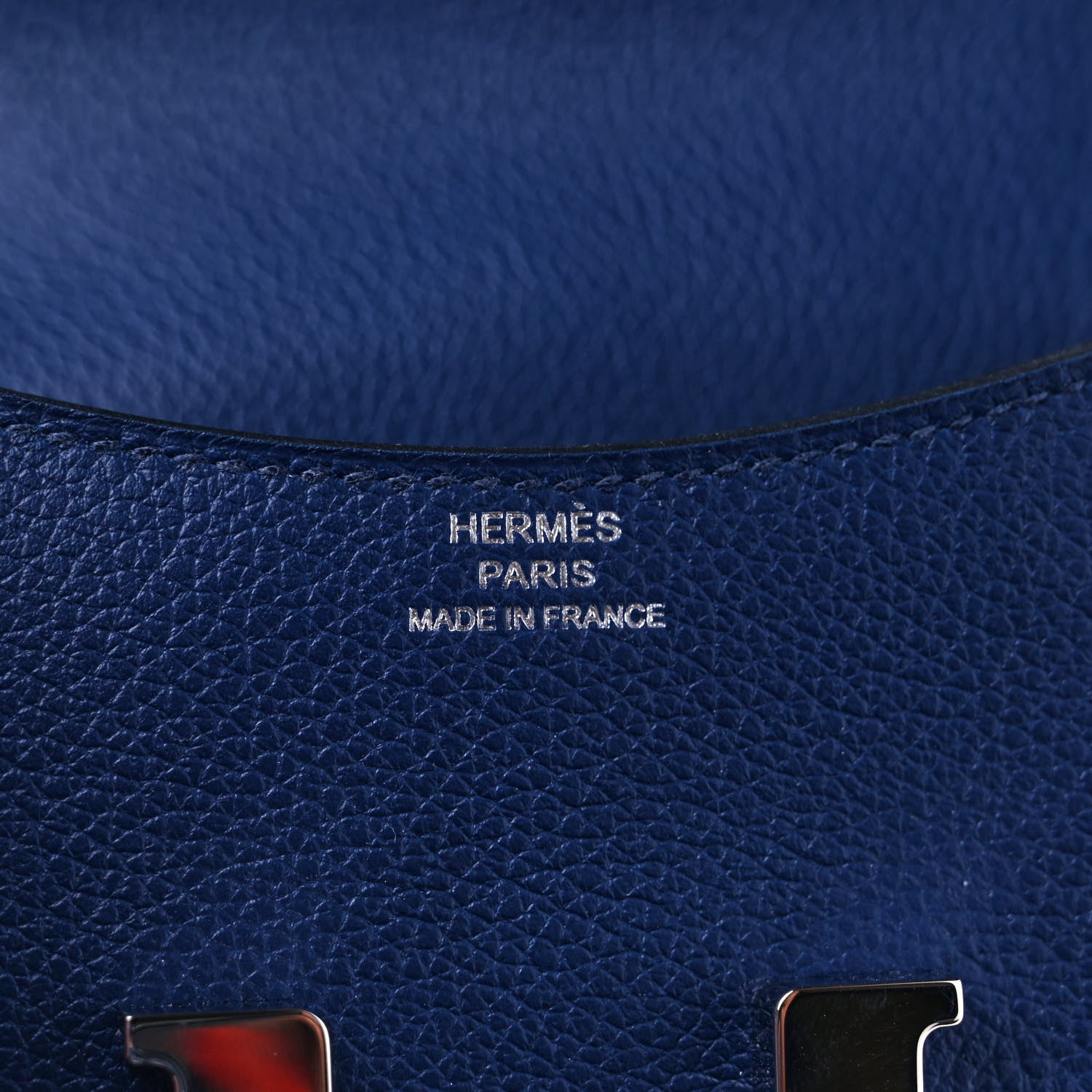 Hermes Evercolor Bi-Color Constance Slim Wallet Bleu Saphir Bleu France 7 of 8