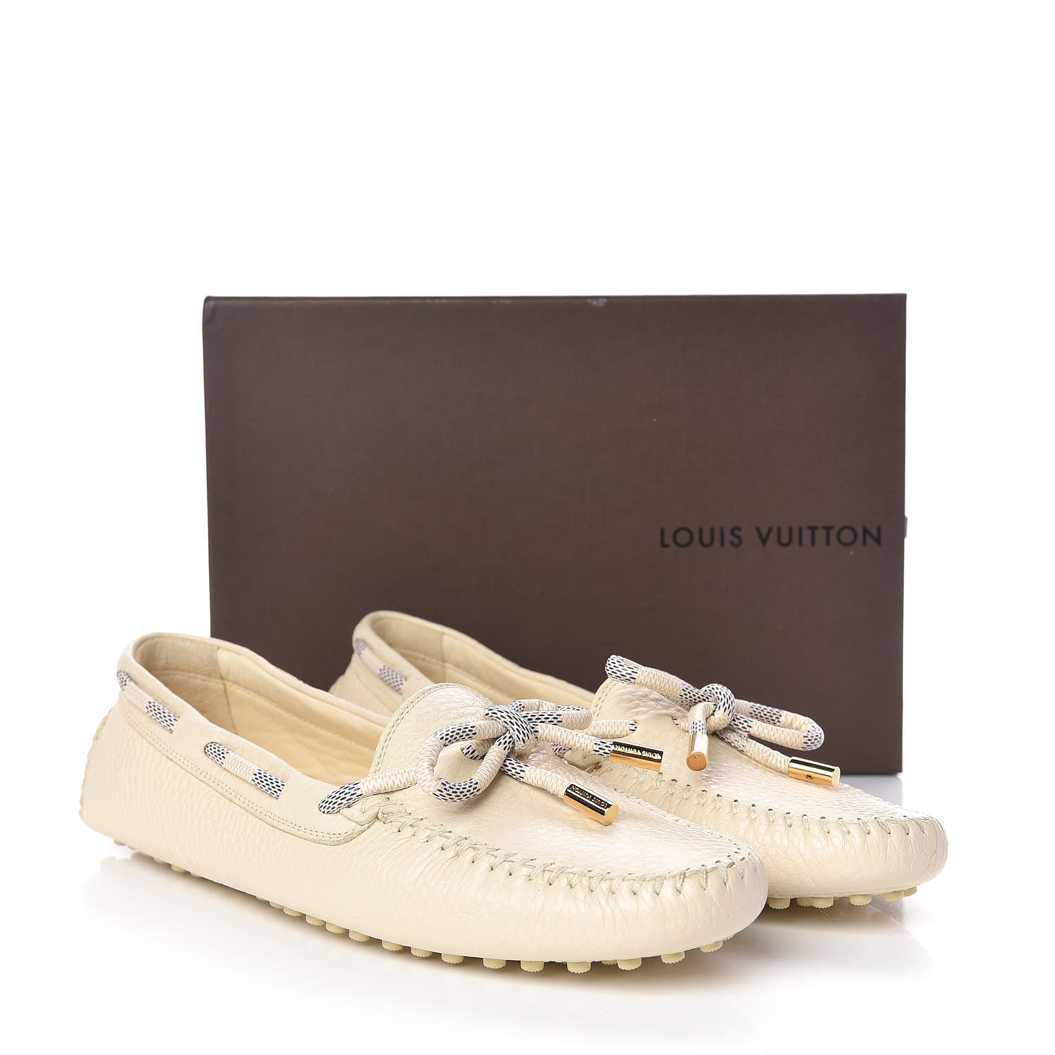 Louis Vuitton Calfskin Damier Azur Gloria Loafers 40 10 of 10