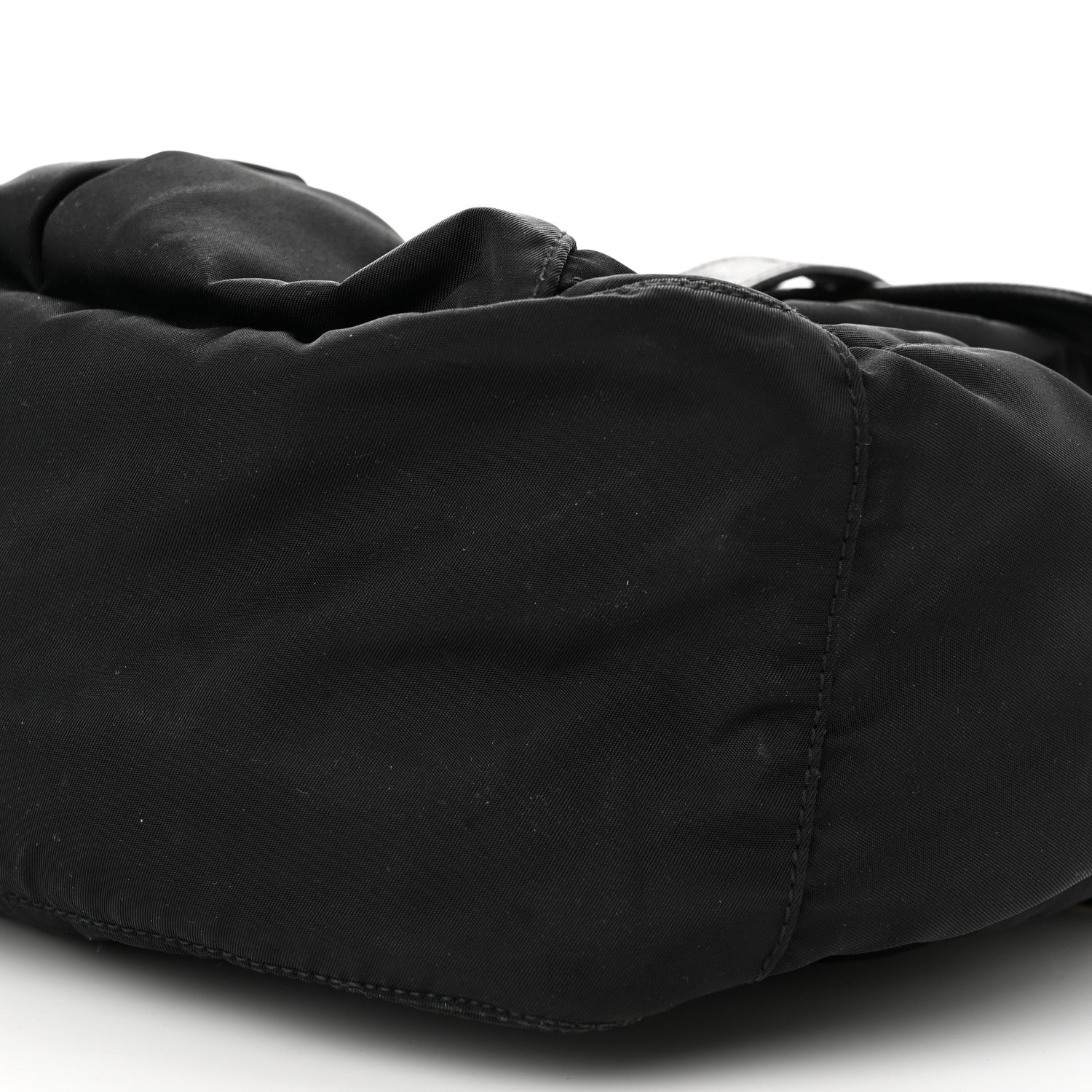 Prada Tessuto Nylon Saffiano Messenger Bag Black 8 of 20