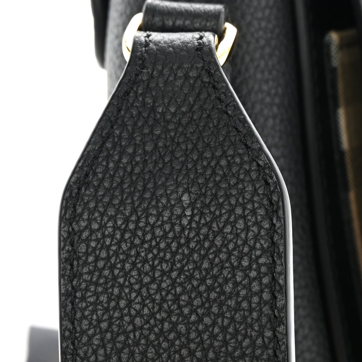 Grainy Calfskin Vintage Check Note Crossbody Bag Black