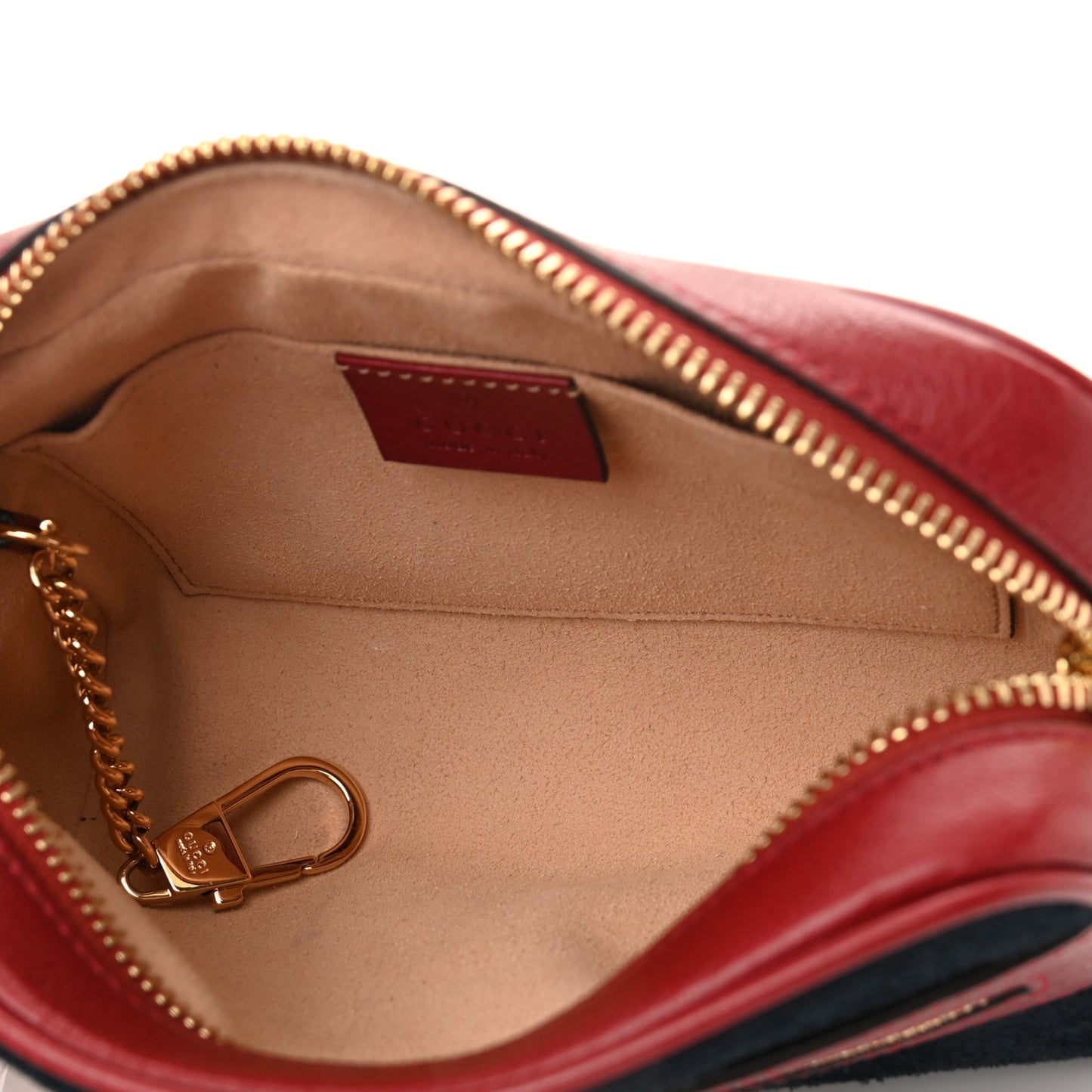 Suede Calfskin Web Mini Ophidia Shoulder Bag New Blue Romantic Cherry